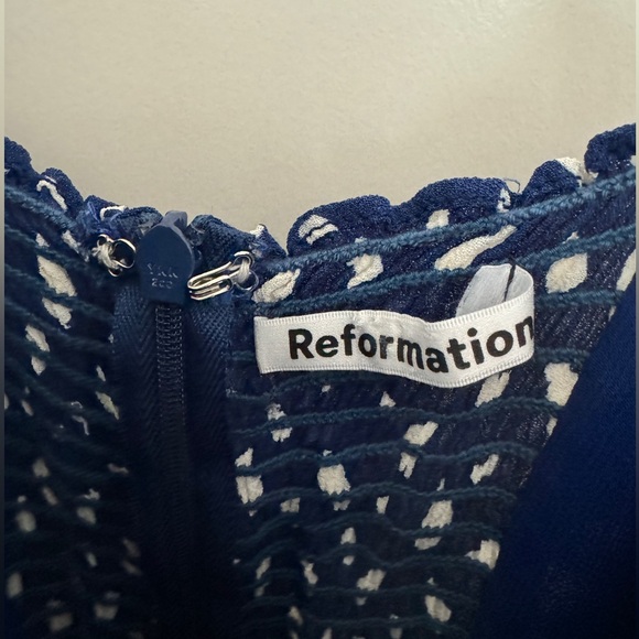 Reformation Kourtney Midi Slit Dress in Moray size 2 - Picture 6 of 14